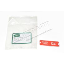 Warning Plate - Negative Earth - 12V | Series Military - 101 FC