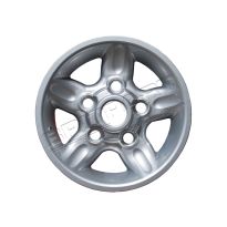 7J x 16 Deep Dish Alloy Wheel - Silver Sparkle | Defender, Discovery 1