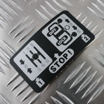 Cubby Box Warning Label | Discovery, Range Rover Classic
