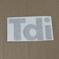 TDI Front Wing Decal - Silver on Black - Defender 1987-2006