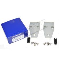 Billet Bonnet Hinges - Silver Anodised Finish | Defender
