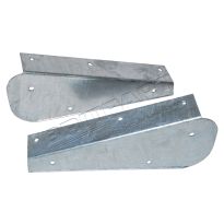 Mudflap Brackets - Galvanised - Rear - Pair | Defender 90
