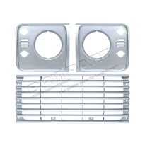 Grille and Headlamp Surround - Set - Silver | Defender
