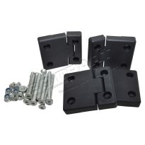 Hinge Kit - 2nd Row Doors - Black | Defender - Series 3
