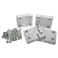 Hinge Kit - 2nd Row Doors - Aluminium | Defender - Series 3