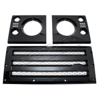 XS Grille & Headlamp Surrounds - Front - Black - W/O AC | Def To 2016