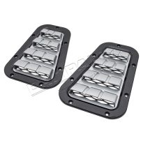 XS Bonnet Vents - Black | Defender