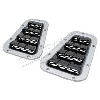 XS Bonnet Vents - Silver | Defender