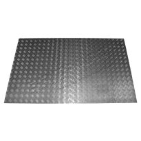 Protection Panel - Floor - Rear - Chequer Plate Ali - Single | Def 110