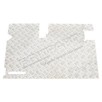 Protection Panel - Rear Door - Chequer Plate Ali - Single | Defender