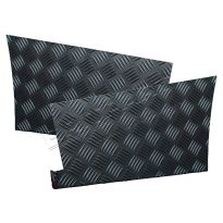 Rear Wing - Pair - Satin Black Finish | Defender 110
