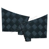 Rear Wing - Pair - Satin Black Finish | Defender 90
