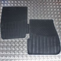 Rubber Mat Set - Front - Pair - Black - RHD | Discovery 2
