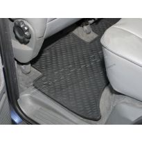 Rubber Mat Set - Rear - Pair - Black - LHD-RHD | Range Rover P38