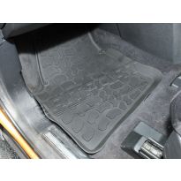 Floor Mat Set - Front & Rear - RHD - Rubber - Black | Freelander 2