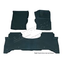 Floor Mat Set - Front & Rear - LHD - Black - Rubber | RR L405