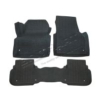 Floor Mat Set - Front & Rear - LHD - Black - Rubber | Discovery Sport