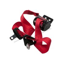 Seat Belt - Red - LH - Front | Defender Truck Cab
