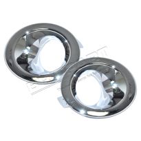 Fog Lamp Surrounds - Plastic - Chrome Finish - Pair | Freelander 2