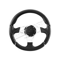 Millenium Sport Steering Wheel - Momo - Black/Grey Profile - 350mm