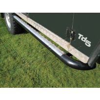 Side Protectors - Black With Chequer Plate - Pair | Defender 110