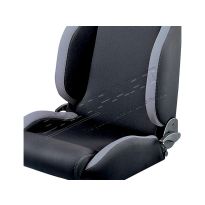 Sparco Seat - Black & Grey Fabric - Single | Defender