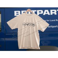 T-Shirt - Steering Wheels Design - Beige - Small