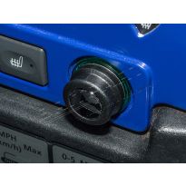 12V Blanking Plug - Chrome Top - Single