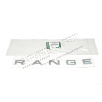 Bonnet Name Plate Decal - RANGE - Titan Silver | Range Rover Sport L320