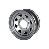 Silver 8 Spoke 7X16 Steel Road Whee