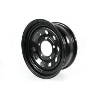 Black Modular 7X16 Steel Road Wheel