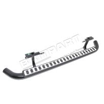 Side Steps - Black Tubular Steel - Defender 110 5 Door