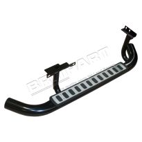 Tubular Side Steps - Aluminium Top | Defender 90, 110 2 Door Pickup