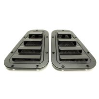Sport Wing Top Grilles - Satin Finish - Pair | Defender To 2006