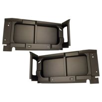 Side Panel Trims - Rear - W/O Cut Outs - Black | Def 90 To 2016