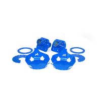 Mounting Kit - Hydraulic Rear Bump Stop - Blue | Def 110 & 130 To 2016