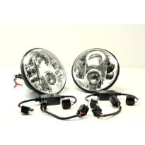 Headlights - 7 Inch - LHD - DOT Approved - Pair | Defender To 2016