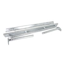 Rock Sliders - With Tree Bars - Galvanised - Pair | Defender 90 To 16