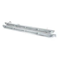 Rock Sliders - With Tree Bars - Galvanised - Pair | Defender 110 To 16