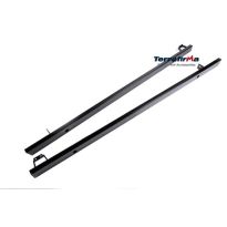 Rock Sliders - Without Tree Bars - Black - Pair | Defender 130 To 2016